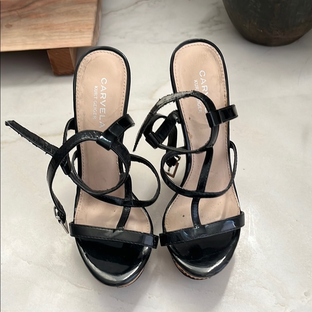 Black Strappy Women's Sandals